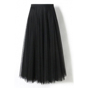 SOULLESS SKIRT Long Black Tutu - Womens Halloween Costume 